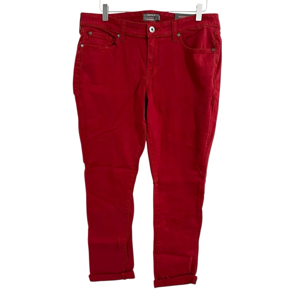 NWT Torrid Boyfriend Straight Vintage Stretch Mid-Rise Jean - Size: 12 - Picture 3 of 9
